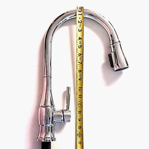 Delta Hazelwood Pull-Down Chrome Kitchen Faucet w/Soap Dispenser ~ NEW! O.B. - Picture 8 of 16